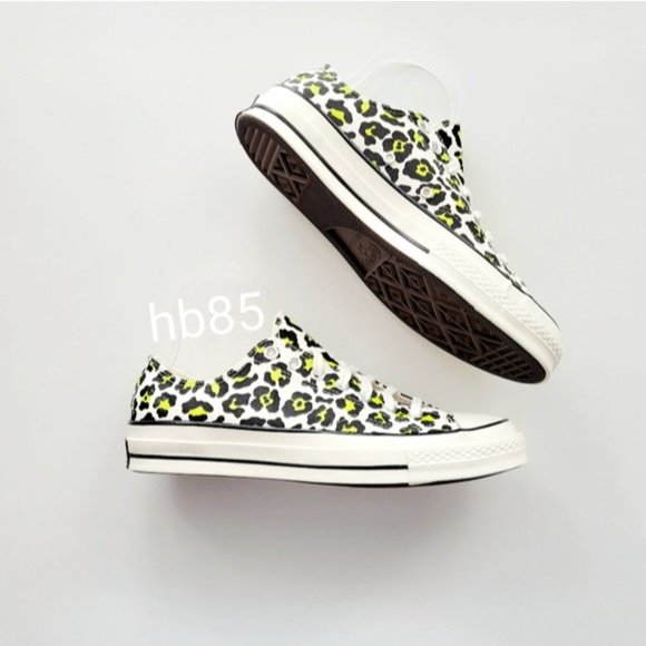 Converse Chuck 70 Ox Egret Black Bold Lime Women's 12 - Picture 2 of 6